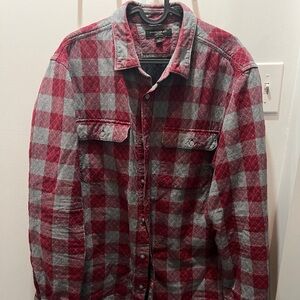 BR checked quilted shirt